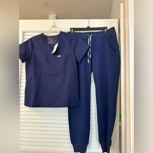 Women’s Figs Navy Blue Scrub Set
